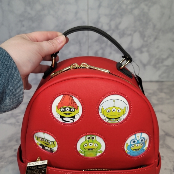 Loungefly Alien Remix Mini Backpack 2020 Summer Comic Con Pixar Aliens Costumes - Picture 10 of 12